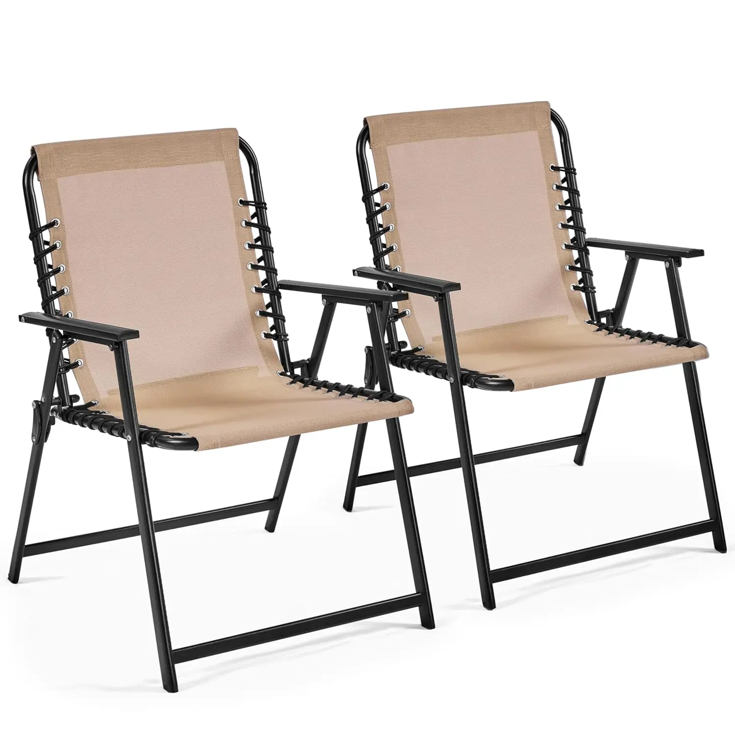 Foldable Patio Dining Chairs with Armrests & Backrest All Weather Texteline for Garden Lawn Porch 2pcs, Custom
Foldable Patio Dining Chairs with Armrests & Backrest All Weather Texteline for Garden Lawn Porch 2pcs, Custom
