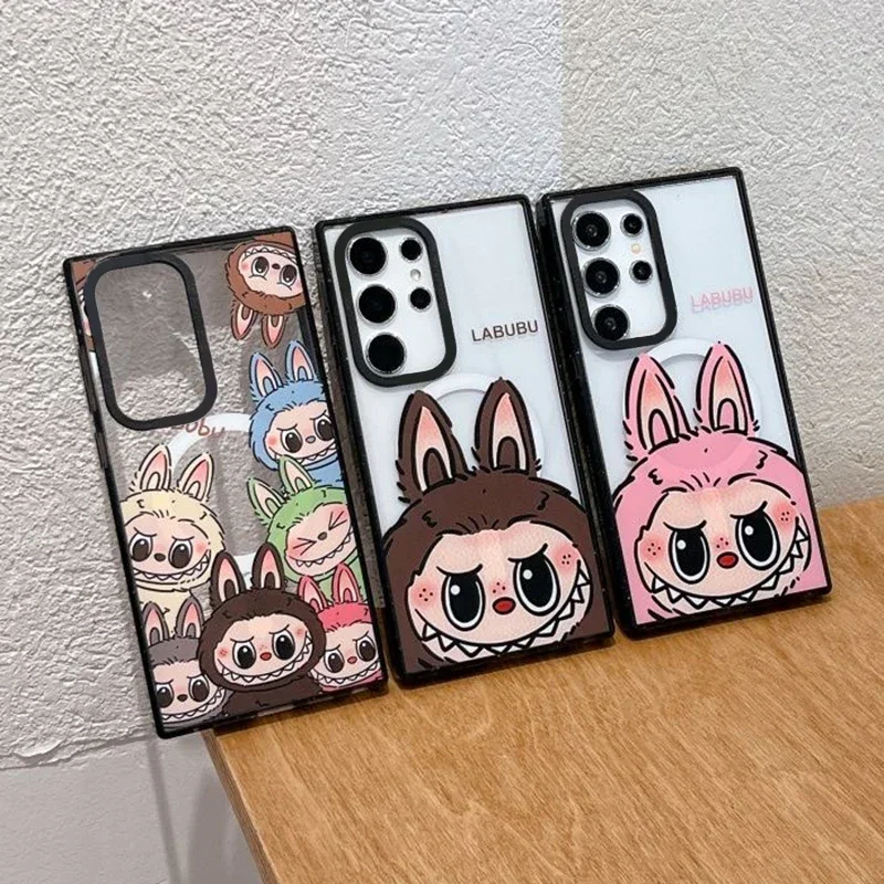 Cartoon Doll Magnetic Acrylic Black Border Transparent Case for Samsung Galaxy S22 S23 S24 S25 Ultra S24+ S24 Plus Cover Case
Cartoon Doll Magnetic Acrylic Black Border Transparent Case for Samsung Galaxy S22 S23 S24 S25 Ultra S24+ S24 Plus Cover Case
