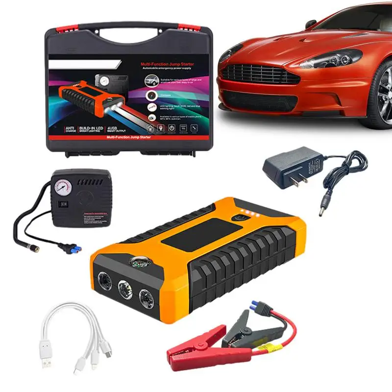 Car Jump Starter Portable Battery Pack Auto Start Power Dual USB Charging Port Auto Booster Power Pack for Car Battery Charger
Car Jump Starter Portable Battery Pack Auto Start Power Dual USB Charging Port Auto Booster Power Pack for Car Battery Charger