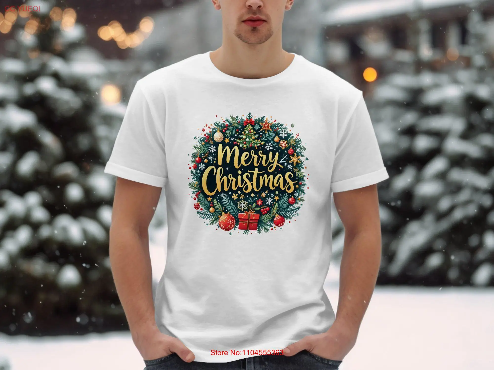 Футболка с Рождеством, праздничный сезон, рождественская праздничная идея, одинаковый комплект для всей семьи, с длинными или короткими рукавами
Футболка с Рождеством, праздничный сезон, рождественская праздничная идея, одинаковый комплект для всей семьи, с длинными или короткими рукавами