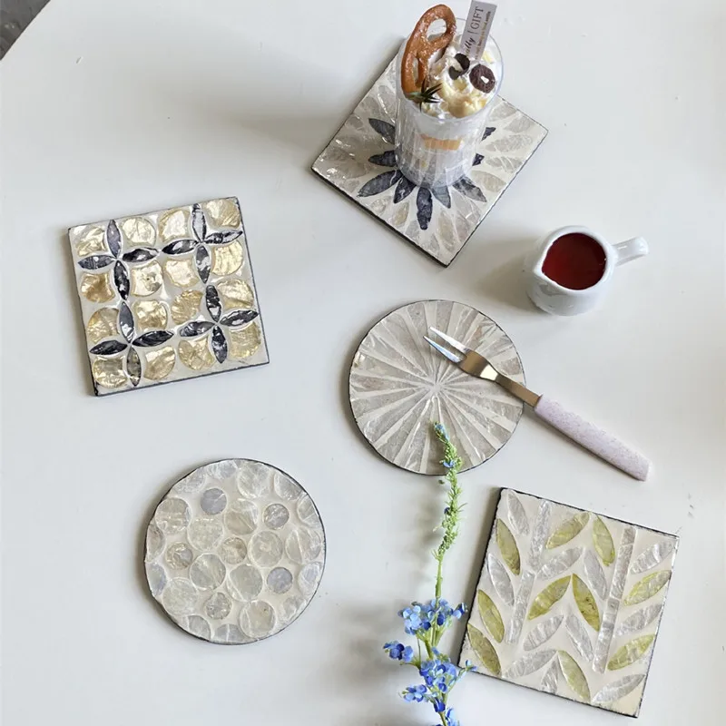 Cutelife Nordic Ins Shell Square Tea Coaster Kitchen Dining Table Decoration Drink Coasters Wine Coffee Heat Resistant Cup Mat
Cutelife Nordic Ins Shell Square Tea Coaster Kitchen Dining Table Decoration Drink Coasters Wine Coffee Heat Resistant Cup Mat