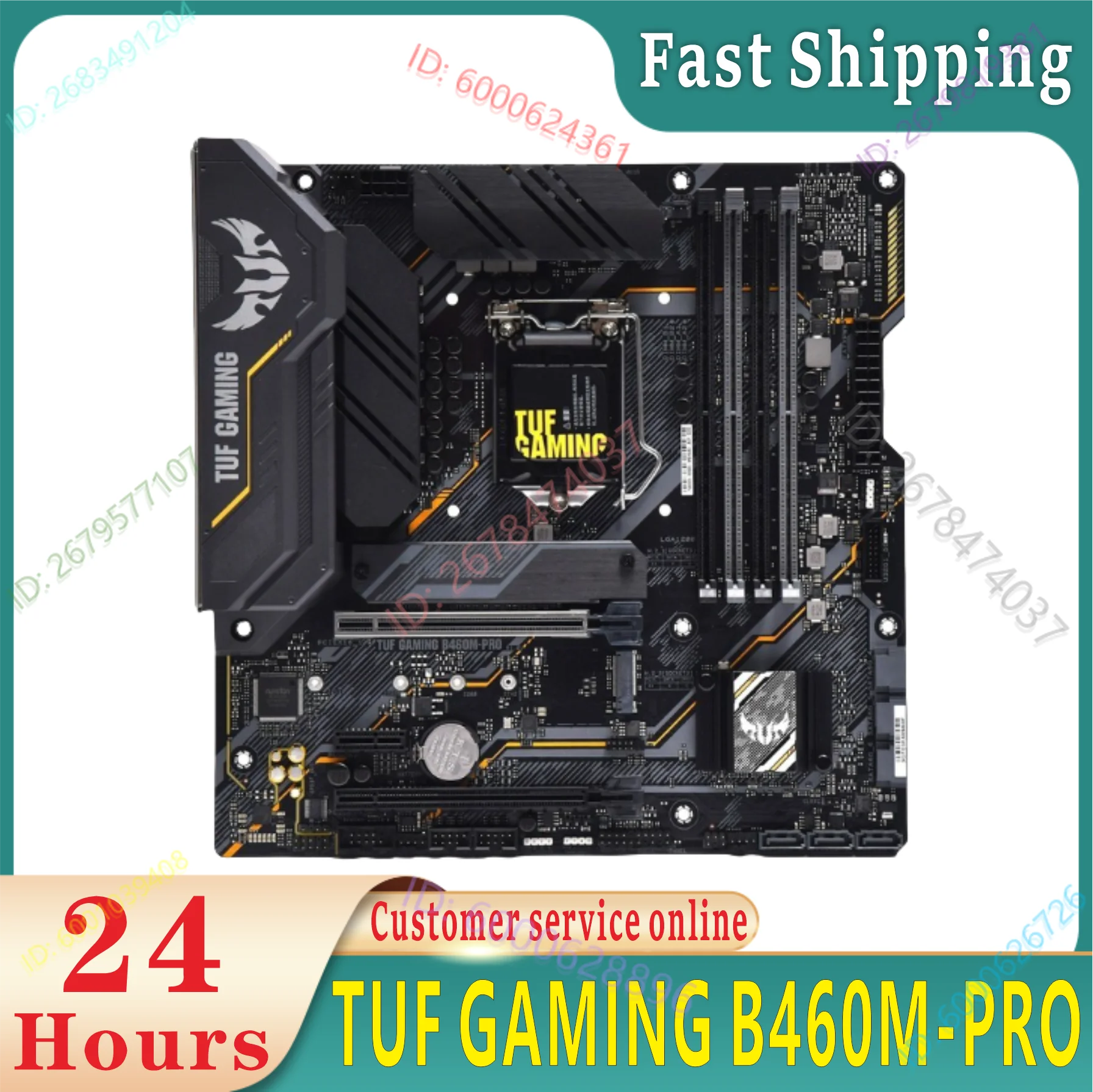 TUF GAMING B460M-PRO Motherboard 128GB 2*M.2 HDMI PCI-E3.0 LGA 1200 DDR4 Micro ATX B460 Mainboard 100% Tested Fully Work
TUF GAMING B460M-PRO Motherboard 128GB 2*M.2 HDMI PCI-E3.0 LGA 1200 DDR4 Micro ATX B460 Mainboard 100% Tested Fully Work