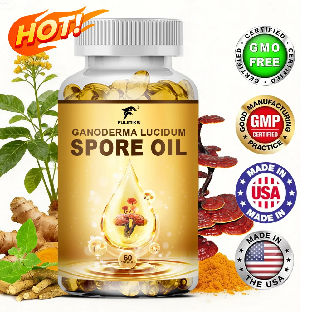 Fulimiks Ganoderma Lucidum Spore Oil Capsules – High Potency Supplement, Immune Support & Energy, Brain Health– 60/120 Softgels
Fulimiks Ganoderma Lucidum Spore Oil Capsules – High Potency Supplement, Immune Support & Energy, Brain Health– 60/120 Softgels
