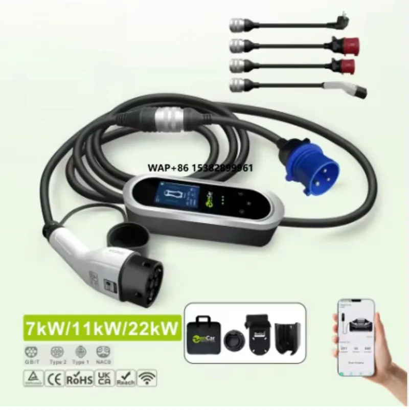 Zencar ODM Model Epro 32A AC EV Charger Fast Home Electric Vehicle IP66 Smart APP EVSE TPU Cable with Optional Adapters
Zencar ODM Model Epro 32A AC EV Charger Fast Home Electric Vehicle IP66 Smart APP EVSE TPU Cable with Optional Adapters