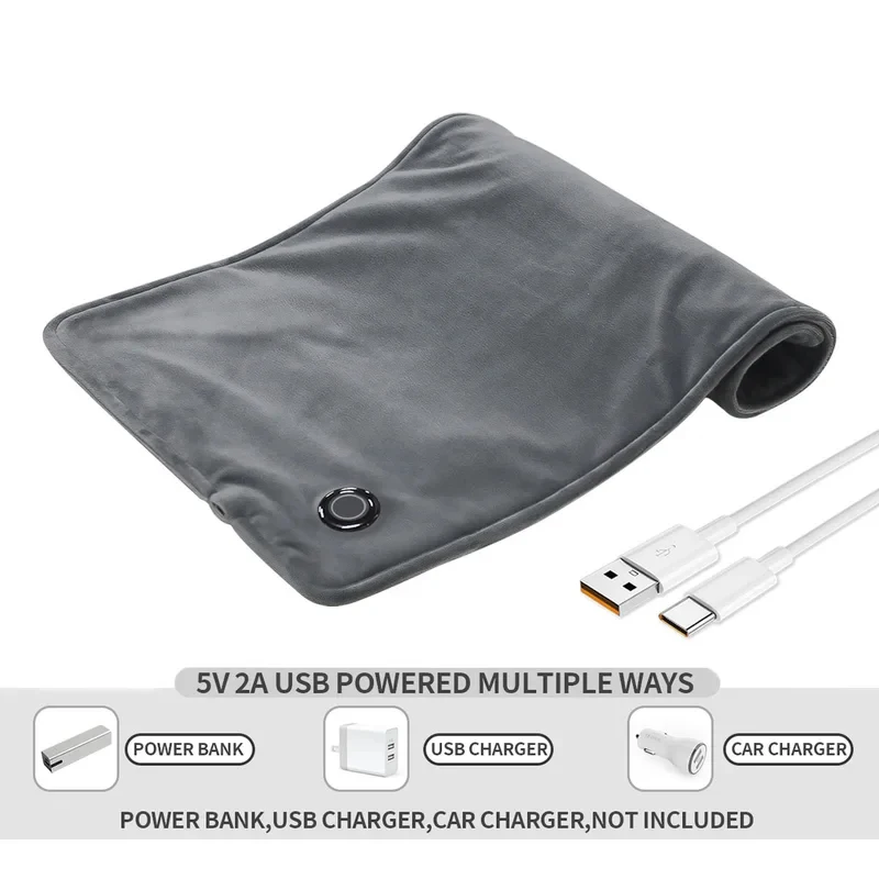 USB 5V Heating Pad,3 Heat Settings,For Pain & Cramps Relief,Grey Ultra Soft Material,23.6*11.8inches,Washable,With 59inch Cable
USB 5V Heating Pad,3 Heat Settings,For Pain & Cramps Relief,Grey Ultra Soft Material,23.6*11.8inches,Washable,With 59inch Cable