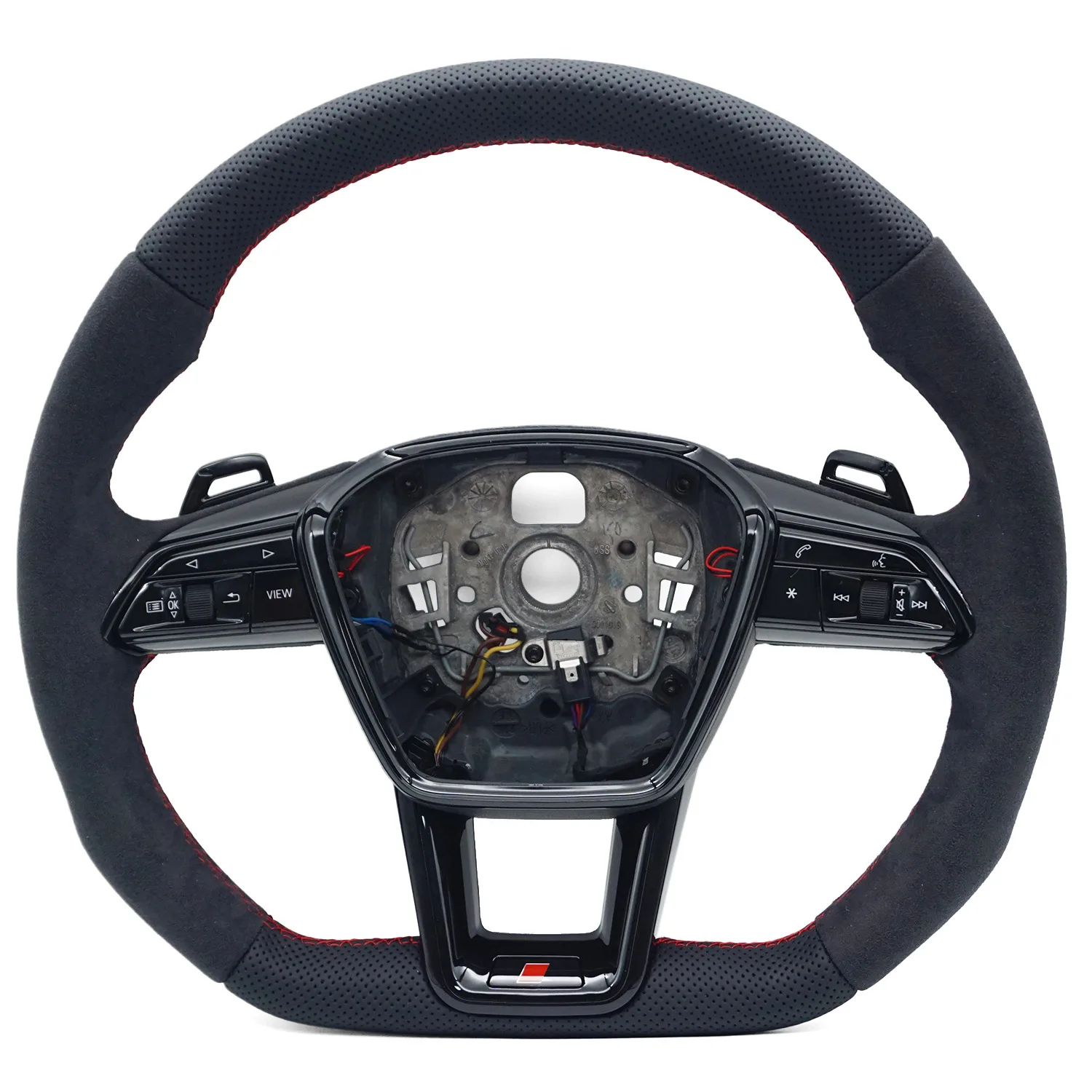 Suitable for Audi A6C8 A7 S standard punching and turning red wire small paddle Darth Vader modified heated steering wheel
Suitable for Audi A6C8 A7 S standard punching and turning red wire small paddle Darth Vader modified heated steering wheel