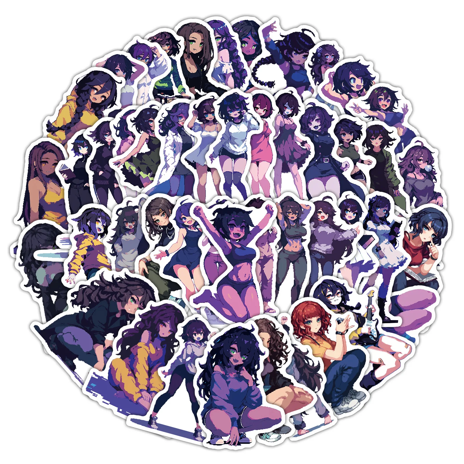 10/54PCS Cartoon Girl Stickers Pixel Wind Graffiti Cute Girl Decals Creative DIY Toy Luggage Laptop Phone Guitar Bike Sticker
10/54PCS Cartoon Girl Stickers Pixel Wind Graffiti Cute Girl Decals Creative DIY Toy Luggage Laptop Phone Guitar Bike Sticker