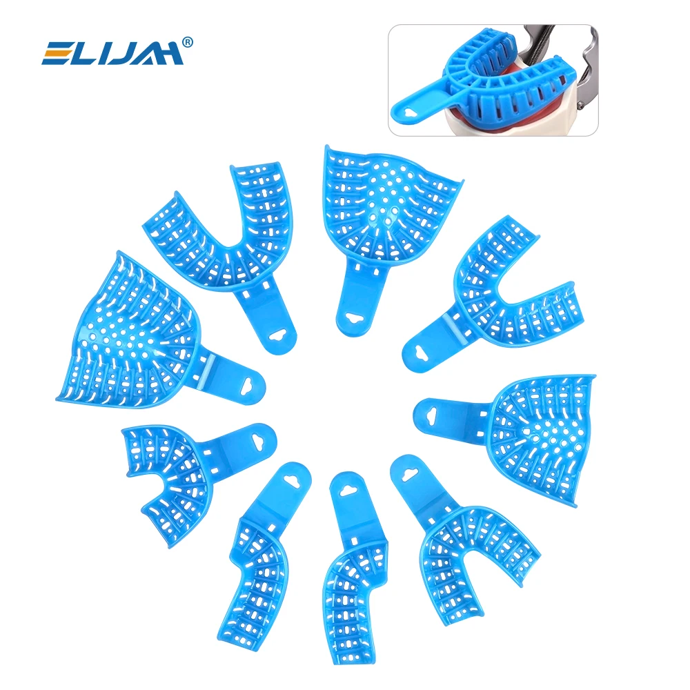ELIJAH 9Pcs/Set Disposable Plastic Dental Impression Trays Dental Dental Impression Plastic Tray Dentist Laboratory Tool
ELIJAH 9Pcs/Set Disposable Plastic Dental Impression Trays Dental Dental Impression Plastic Tray Dentist Laboratory Tool