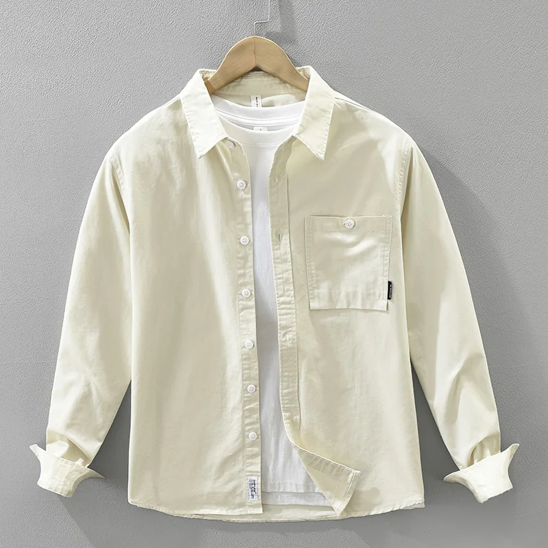 Japanese Style New Long Sleeve Cargo Shirt Men Spring Casual Clothing Pure Cotton Button Up Shirt Men Pocket Square Shirt Simple
Japanese Style New Long Sleeve Cargo Shirt Men Spring Casual Clothing Pure Cotton Button Up Shirt Men Pocket Square Shirt Simple