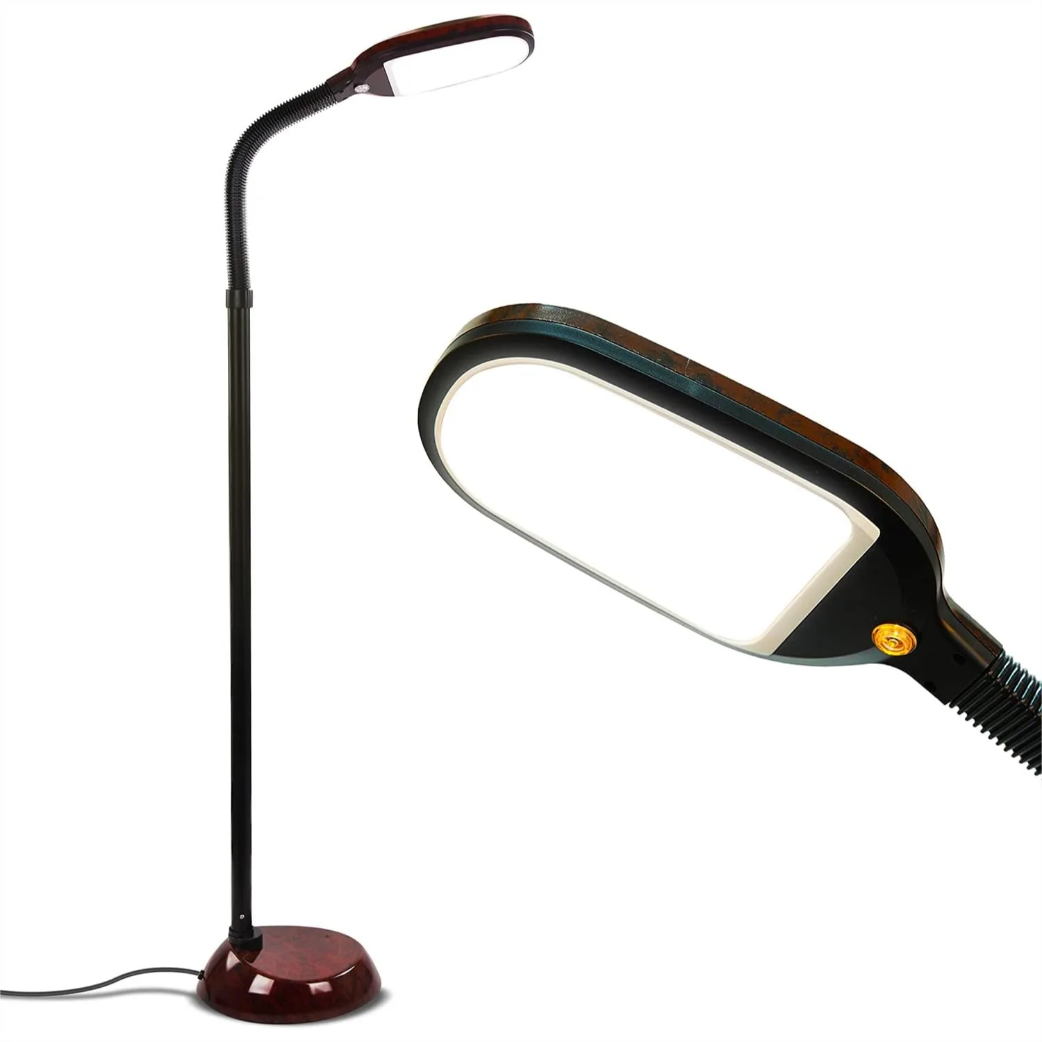 LED Floor Reading Lamp with Adjustable Gooseneck, 850-950 Lumens Daylight for Crafts and Lash Extensions, Energy Saving Standing
LED Floor Reading Lamp with Adjustable Gooseneck, 850-950 Lumens Daylight for Crafts and Lash Extensions, Energy Saving Standing