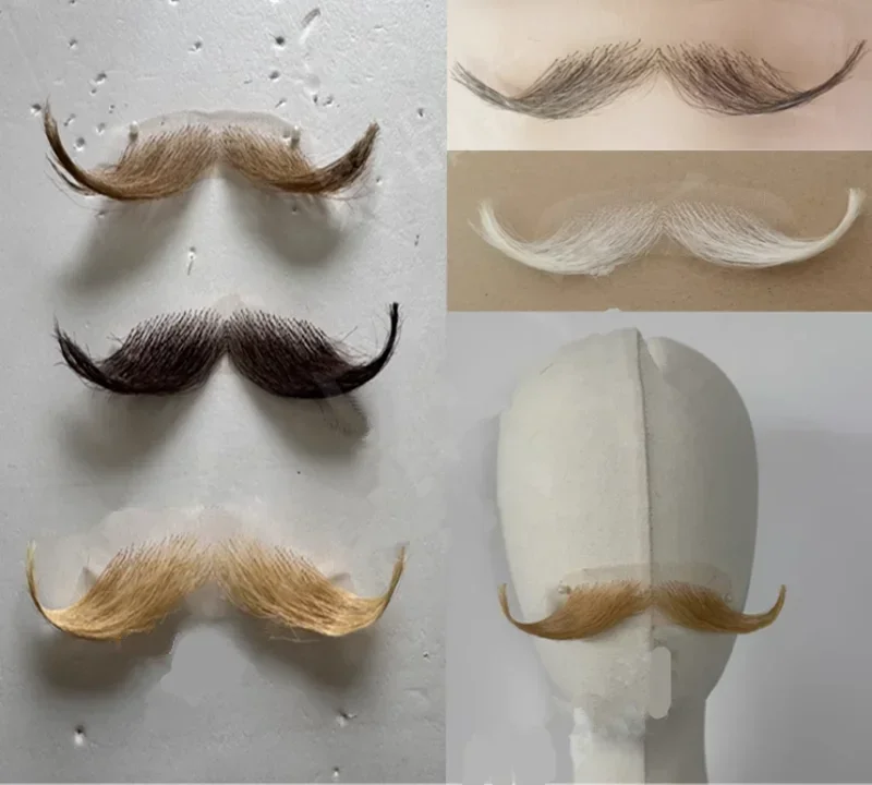 HandMade Fake Beard Simulated Moustachio Prop Foreign Eight Character Upright Beard Deep Brown Fake Beard Light Brown Beard
HandMade Fake Beard Simulated Moustachio Prop Foreign Eight Character Upright Beard Deep Brown Fake Beard Light Brown Beard
