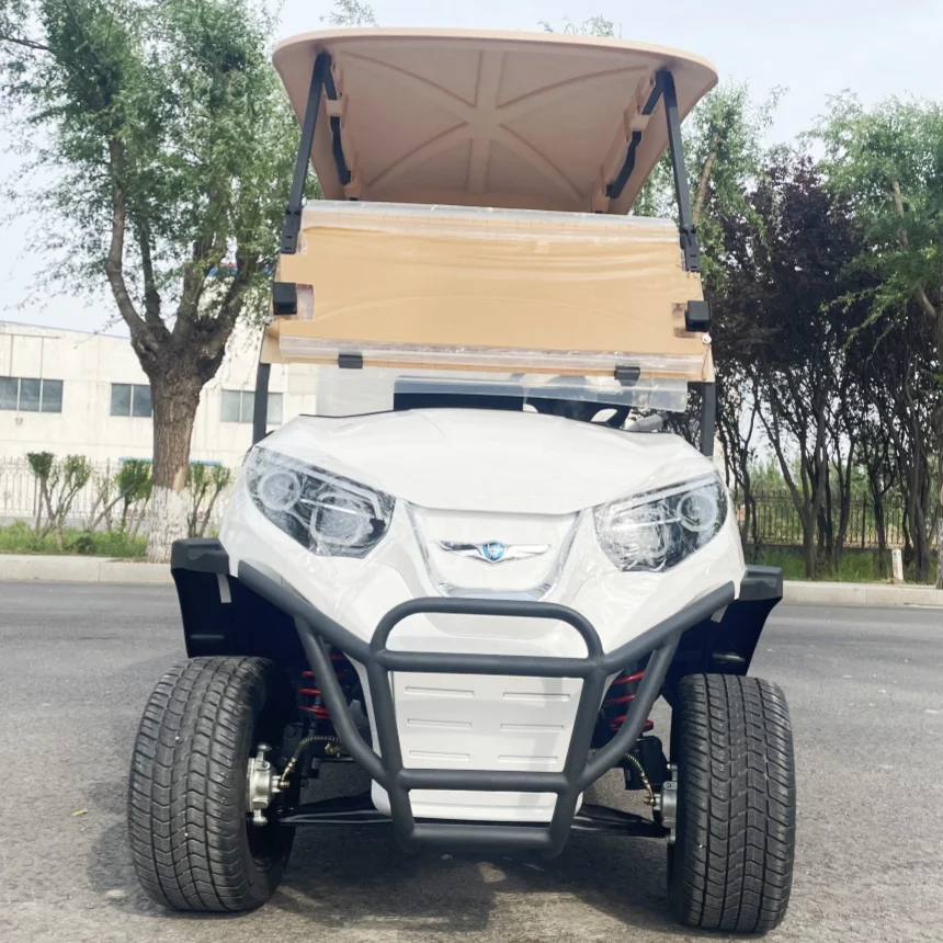 Off-Road 2+2 Seater Electric Golf Cart Cheap Price Buggy Car Chinese Club Golf Cart Side Mirror With Turning Light Front Bumper 
Off-Road 2+2 Seater Electric Golf Cart Cheap Price Buggy Car Chinese Club Golf Cart Side Mirror With Turning Light Front Bumper