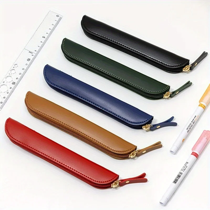 PU Leather Pencil Case, Pencil Sleeve Stationery, Creative Zipper Pencil Storage Bag, Protective Cover, School Supplies
PU Leather Pencil Case, Pencil Sleeve Stationery, Creative Zipper Pencil Storage Bag, Protective Cover, School Supplies
