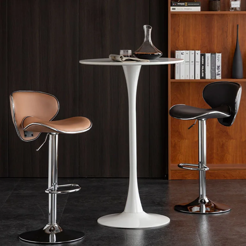 Support Luxury Bar Chairs Nordic Designer Brown Bistro Chairs Office Adjustable Bancos Para Barra De Cocina Modern Furniture
Support Luxury Bar Chairs Nordic Designer Brown Bistro Chairs Office Adjustable Bancos Para Barra De Cocina Modern Furniture