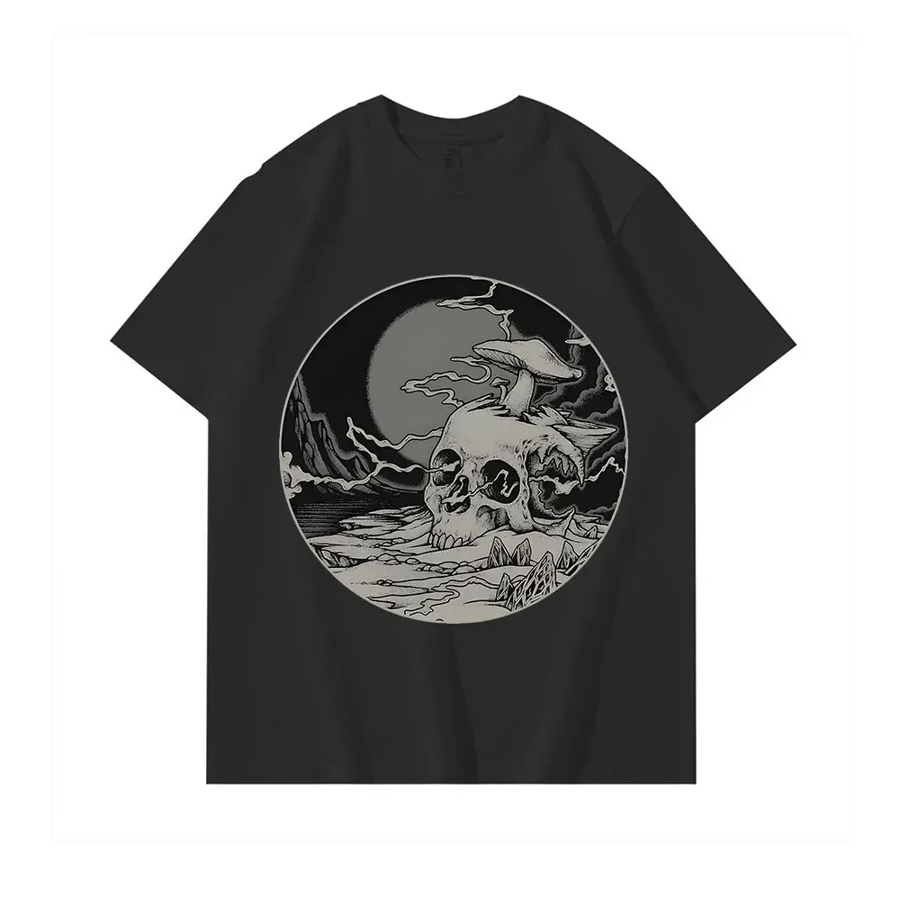 Skull Lost Voyager T-shirt Short Sleeved Kawaii Vintage Summer Casual Harajuku Amusing O-Neck Cotton Versatile Streetwear Top
Skull Lost Voyager T-shirt Short Sleeved Kawaii Vintage Summer Casual Harajuku Amusing O-Neck Cotton Versatile Streetwear Top