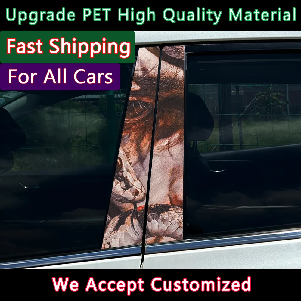 Готические ужасы для девочек, змея, авто наклейки на стойку B, украшение для центральной колонны автомобиля, царапины, водонепроницаемые наклейки, автомобильные аксессуары 
Готические ужасы для девочек, змея, авто наклейки на стойку B, украшение для центральной колонны автомобиля, царапины, водонепроницаемые наклейки, автомобильные аксессуары