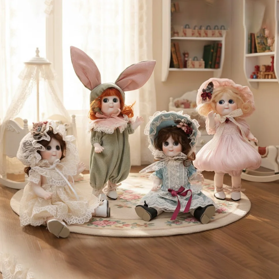 Cloveray 8 inch Movable Joints Vintage Porcelain Doll Delicate Lace Costume Fully Poseable Handmade Ceramic Collectible Gift
Cloveray 8 inch Movable Joints Vintage Porcelain Doll Delicate Lace Costume Fully Poseable Handmade Ceramic Collectible Gift