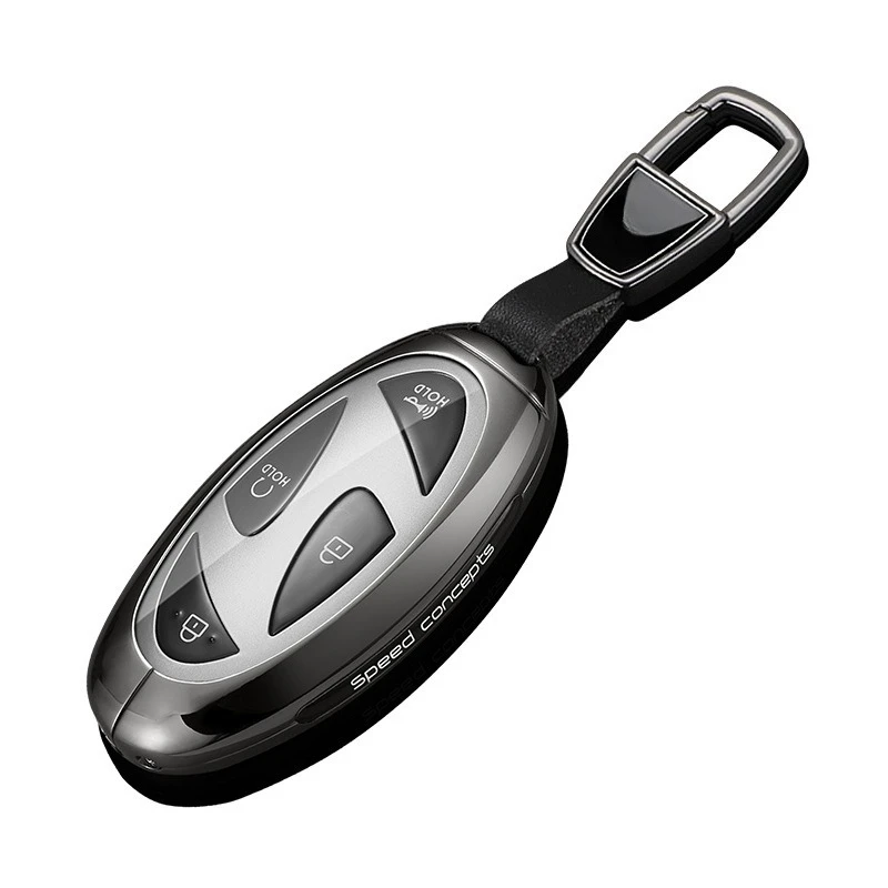 Zinc Alloy Key Fob Cover for 2024 Hyundai Sonata 11th Gen/IONIQ 6, Heavy Duty Metal Protective KeyCase Shell with Keychain
Zinc Alloy Key Fob Cover for 2024 Hyundai Sonata 11th Gen/IONIQ 6, Heavy Duty Metal Protective KeyCase Shell with Keychain
