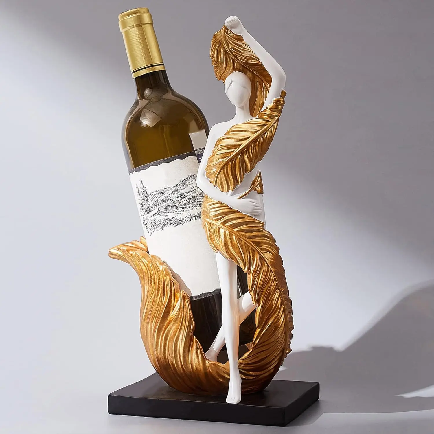 Подставка для винных бутылок Lady Wine, бело-золотая современная подставка для бутылок, настольная подставка для одной бутылки, органайзер для бутылок с водой
Подставка для винных бутылок Lady Wine, бело-золотая современная подставка для бутылок, настольная подставка для одной бутылки, органайзер для бутылок с водой