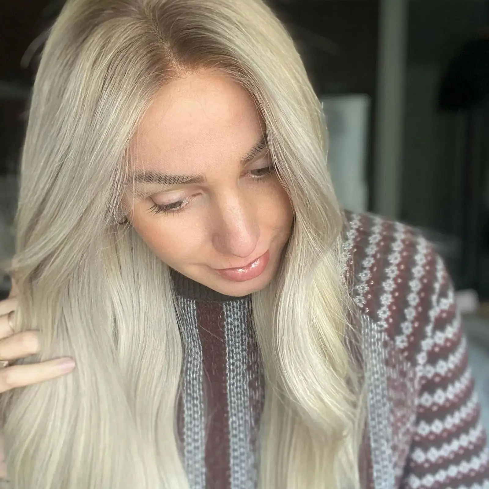 Ombre Ash Blonde Wig Luxury HD Lace Front Wig Slightly Wave Synthetic Wig Soft Natural Preplucked Hairline Heat Resistant Fiber
Ombre Ash Blonde Wig Luxury HD Lace Front Wig Slightly Wave Synthetic Wig Soft Natural Preplucked Hairline Heat Resistant Fiber