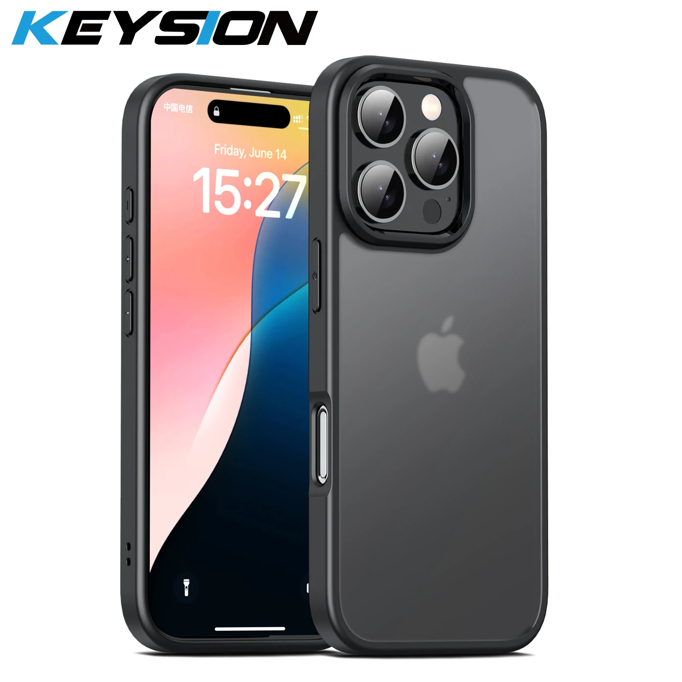 KEYSION Clear Matte Shockproof Case for iPhone 16 Pro Max translucent Soft Silicone+PC Phone Back Cover for iPhone 15 Pro Max
KEYSION Clear Matte Shockproof Case for iPhone 16 Pro Max translucent Soft Silicone+PC Phone Back Cover for iPhone 15 Pro Max