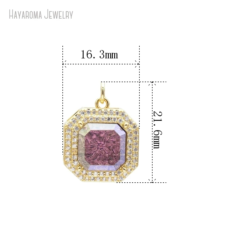 2Pcs Pendant Jewelry Gold Color Wholesale Geometric Octagon Metal Glass Copper Charms PM44082
2Pcs Pendant Jewelry Gold Color Wholesale Geometric Octagon Metal Glass Copper Charms PM44082