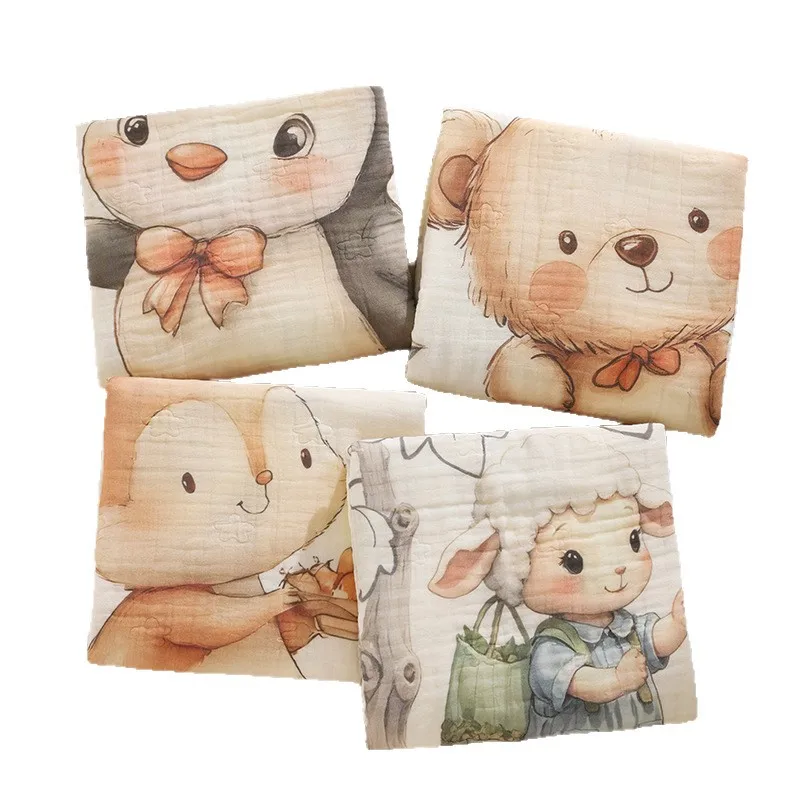110x120cm Baby Cartoon Gauze Bath Towel Quilt Soft and Comfortable Blanket
110x120cm Baby Cartoon Gauze Bath Towel Quilt Soft and Comfortable Blanket