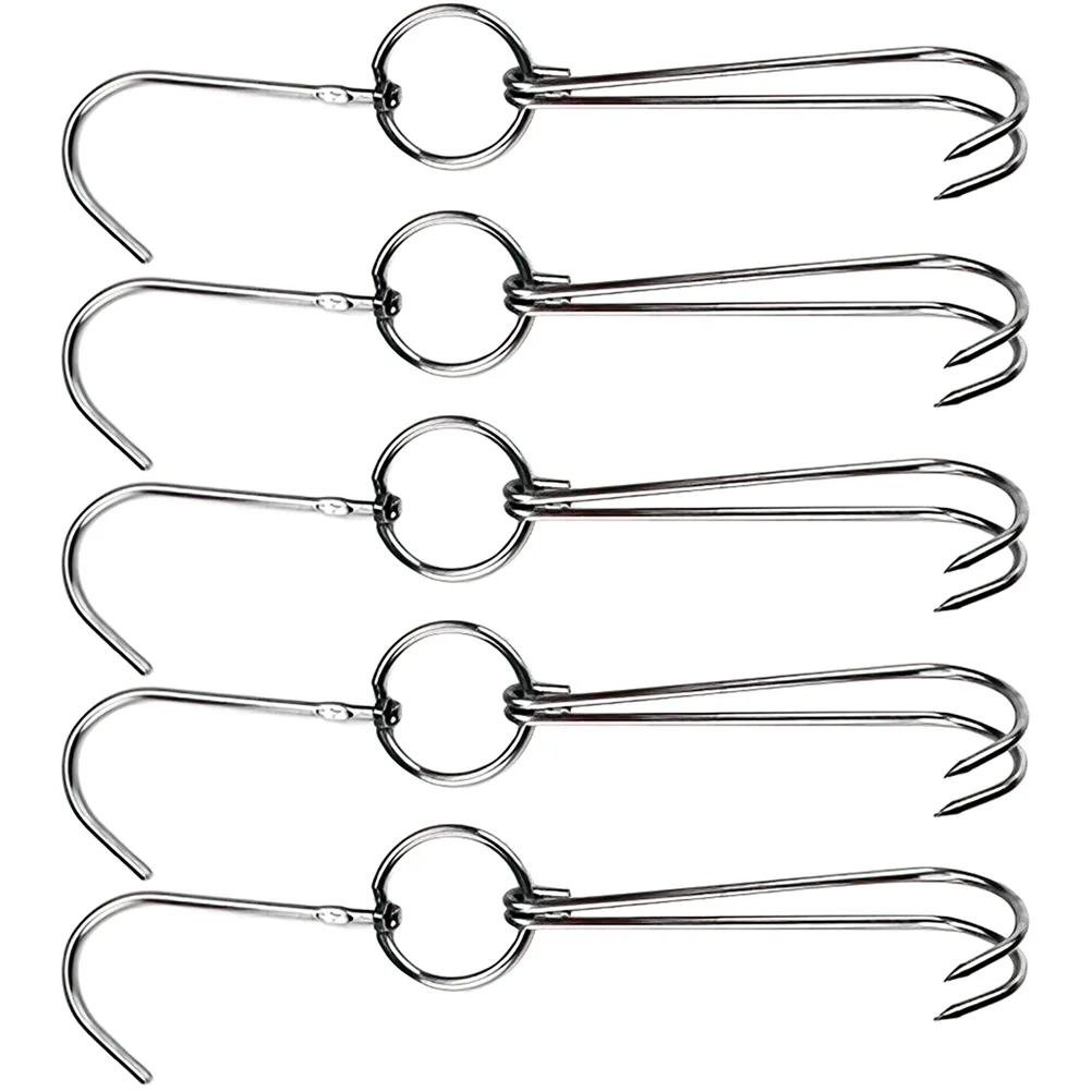 5 Pcs Bacon Feeder Chicken Feeders and Trough Hook Grilled Double Hooks Designed Meat Barbecue
5 Pcs Bacon Feeder Chicken Feeders and Trough Hook Grilled Double Hooks Designed Meat Barbecue