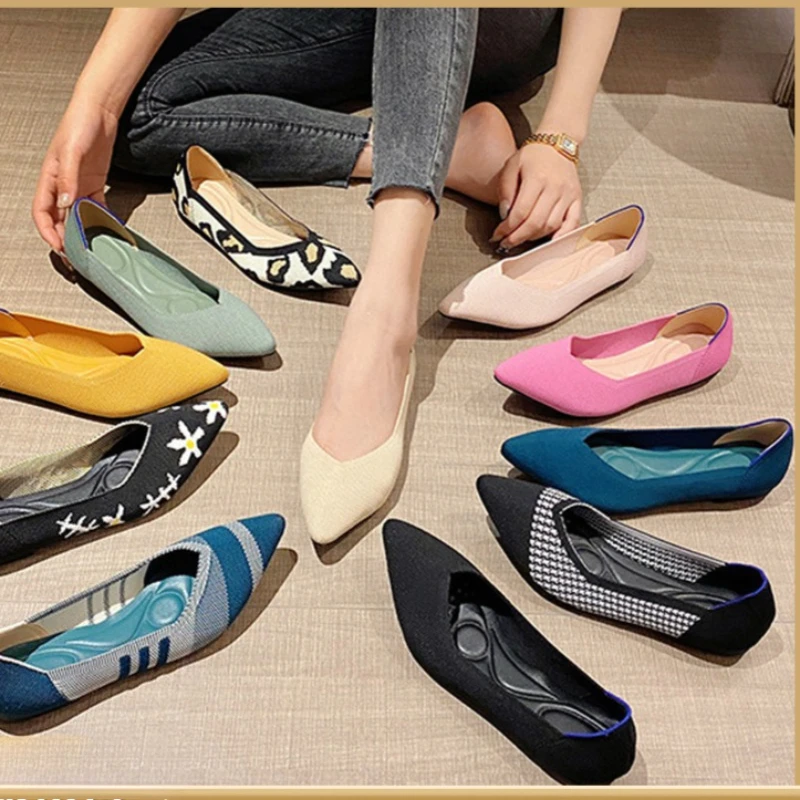 Spring Summer Women Flat Shoes Breathable Knit Soft Sole Girl Casual Boat Shoes Comfortable Slip-on Loafers
Spring Summer Women Flat Shoes Breathable Knit Soft Sole Girl Casual Boat Shoes Comfortable Slip-on Loafers