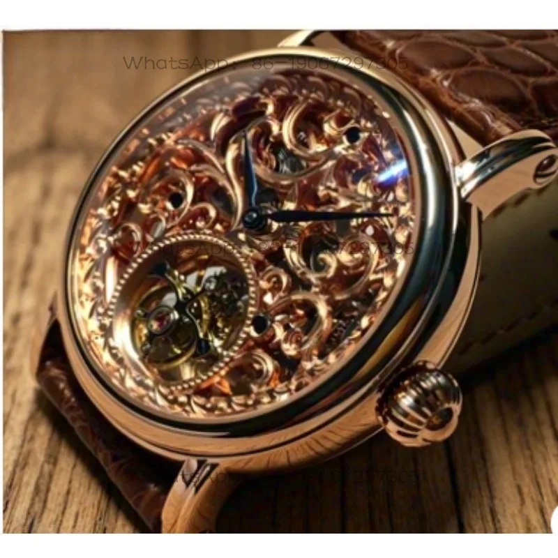 Da Qin Wang Jian Tianjin tourbillon movement 8000KG watch. Like jacket tourbillon watch rose gold performance goods
Da Qin Wang Jian Tianjin tourbillon movement 8000KG watch. Like jacket tourbillon watch rose gold performance goods