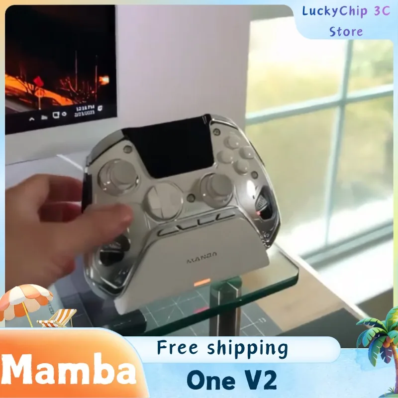 Беспроводной игровой контроллер Mamba One V2 с RGB-подсветкой и зарядной док-станцией, 2-дюймовый экран, подходит для Switch/ПК/iOS/Android
Беспроводной игровой контроллер Mamba One V2 с RGB-подсветкой и зарядной док-станцией, 2-дюймовый экран, подходит для Switch/ПК/iOS/Android