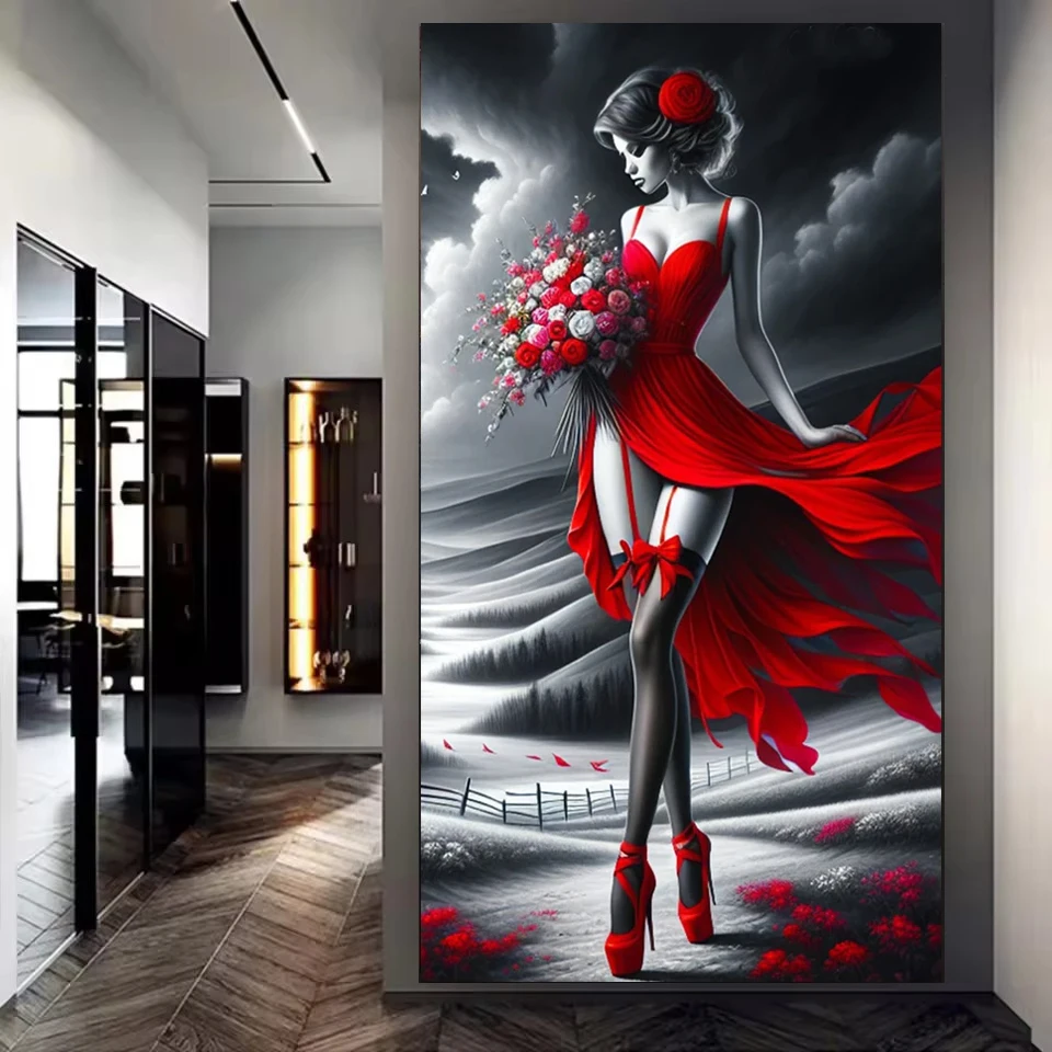 Ethereal Elegance Red Woman Diy Diamond Painting Large Size Full Square/Round Diamond Mosaic Embroidery portrait Wall Decor
Ethereal Elegance Red Woman Diy Diamond Painting Large Size Full Square/Round Diamond Mosaic Embroidery portrait Wall Decor