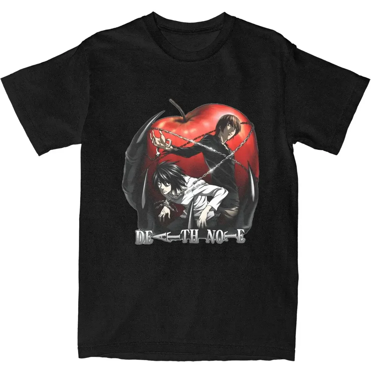 Japanese anime Death Note pattern printed summer T-shirt Heavy shoulder loose fashion 100% cotton round neck short sleeveT-shirt
Japanese anime Death Note pattern printed summer T-shirt Heavy shoulder loose fashion 100% cotton round neck short sleeveT-shirt