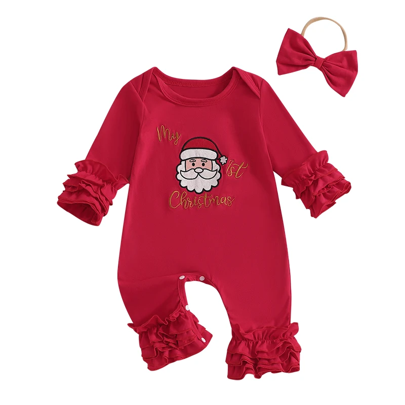 My First Christmas Baby Girl Outfit Santa Long Sleeve Romper Jumpsuit Christmas Newborn Girl Outfits Clothes
My First Christmas Baby Girl Outfit Santa Long Sleeve Romper Jumpsuit Christmas Newborn Girl Outfits Clothes
