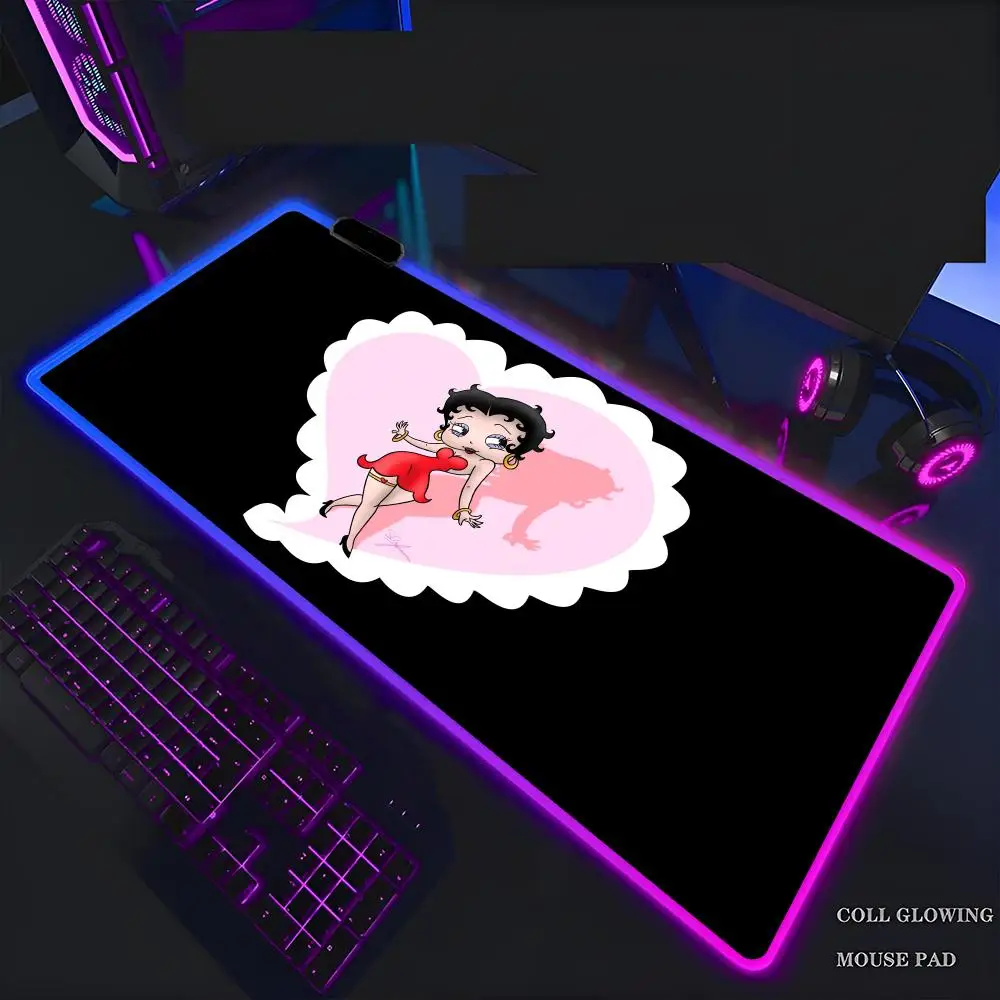 B-Betty-Cute-Boopes Mouse Pad Mousepad Rgb Mouse Pad Gaming anime Backlight Pc Accessories Gamer Keyboard Backlit Mat Desk Prot
B-Betty-Cute-Boopes Mouse Pad Mousepad Rgb Mouse Pad Gaming anime Backlight Pc Accessories Gamer Keyboard Backlit Mat Desk Prot