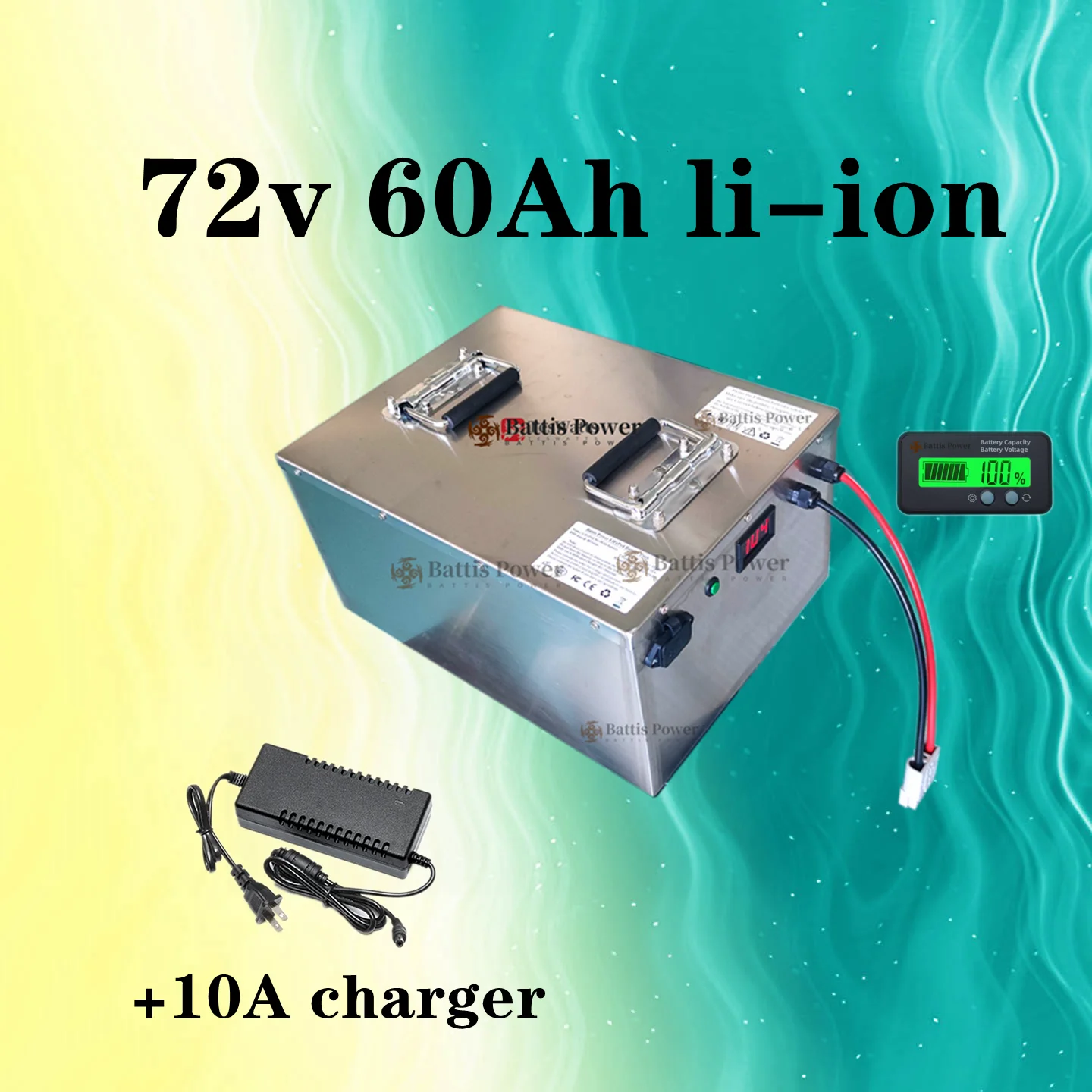 Teswatts 72 В 60 Ач литий-ионный без 72 В 100 Ач литиевый аккумулятор большой емкости + зарядное устройство 10 А Teswatts
Teswatts 72 В 60 Ач литий-ионный без 72 В 100 Ач литиевый аккумулятор большой емкости + зарядное устройство 10 А Teswatts