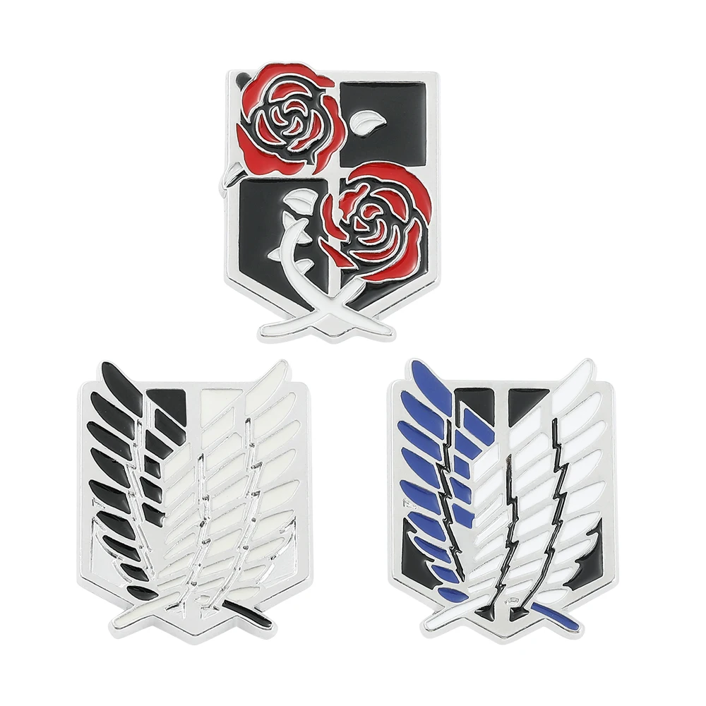 Anime Attack on Titan Enamel Brooch Eren Jaeger Mikasa Ackerman Jiyuu No Tsubasa Cartoon Lapel Badge Adornment Gifts
Anime Attack on Titan Enamel Brooch Eren Jaeger Mikasa Ackerman Jiyuu No Tsubasa Cartoon Lapel Badge Adornment Gifts