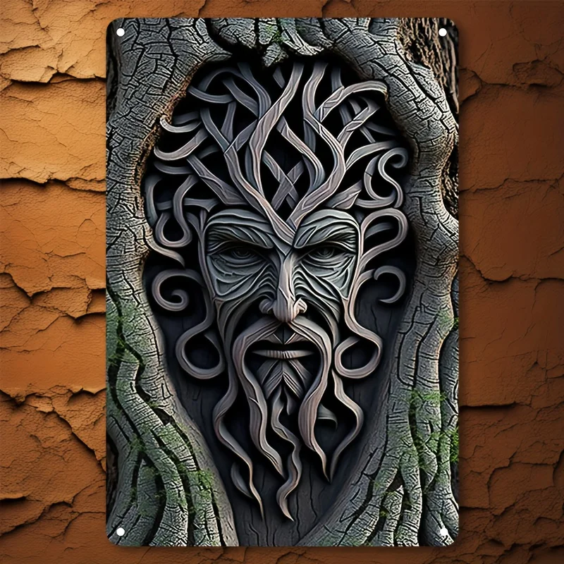 Vintage-Inspired Aluminum Wall Art Sign, Celtic Tree Elf Theme, Perfect for Living Room, Bedroom, Home & Garden Decor, 12X18 In
Vintage-Inspired Aluminum Wall Art Sign, Celtic Tree Elf Theme, Perfect for Living Room, Bedroom, Home & Garden Decor, 12X18 In