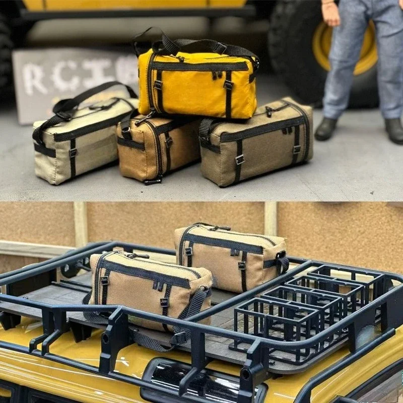 Simulated Luggage Roof Bag for 1/8 1/10 RC Crawler Car Traxxas TRX4 Defender SCX10 Accessories
Simulated Luggage Roof Bag for 1/8 1/10 RC Crawler Car Traxxas TRX4 Defender SCX10 Accessories