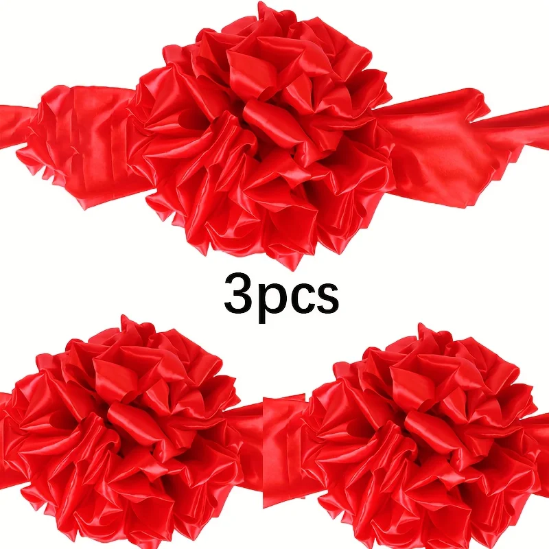 3pcs Set: One Large and Two Small Streamer Flower Ball Sets, Red Flower Ball Banners for Grand Openings, Weddings, and New Cars
3pcs Set: One Large and Two Small Streamer Flower Ball Sets, Red Flower Ball Banners for Grand Openings, Weddings, and New Cars