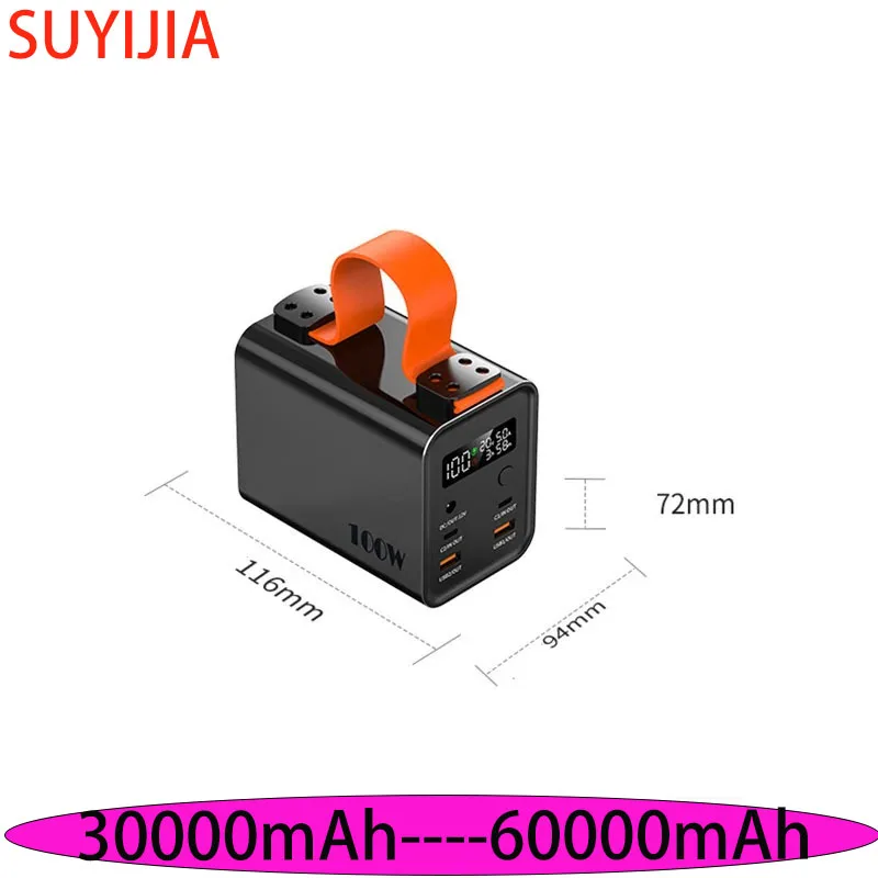 Новый продукт PD100W 60000MAH power Bank электростанция большой емкости USB быстрое зарядное устройство внешний аккумулятор
Новый продукт PD100W 60000MAH power Bank электростанция большой емкости USB быстрое зарядное устройство внешний аккумулятор