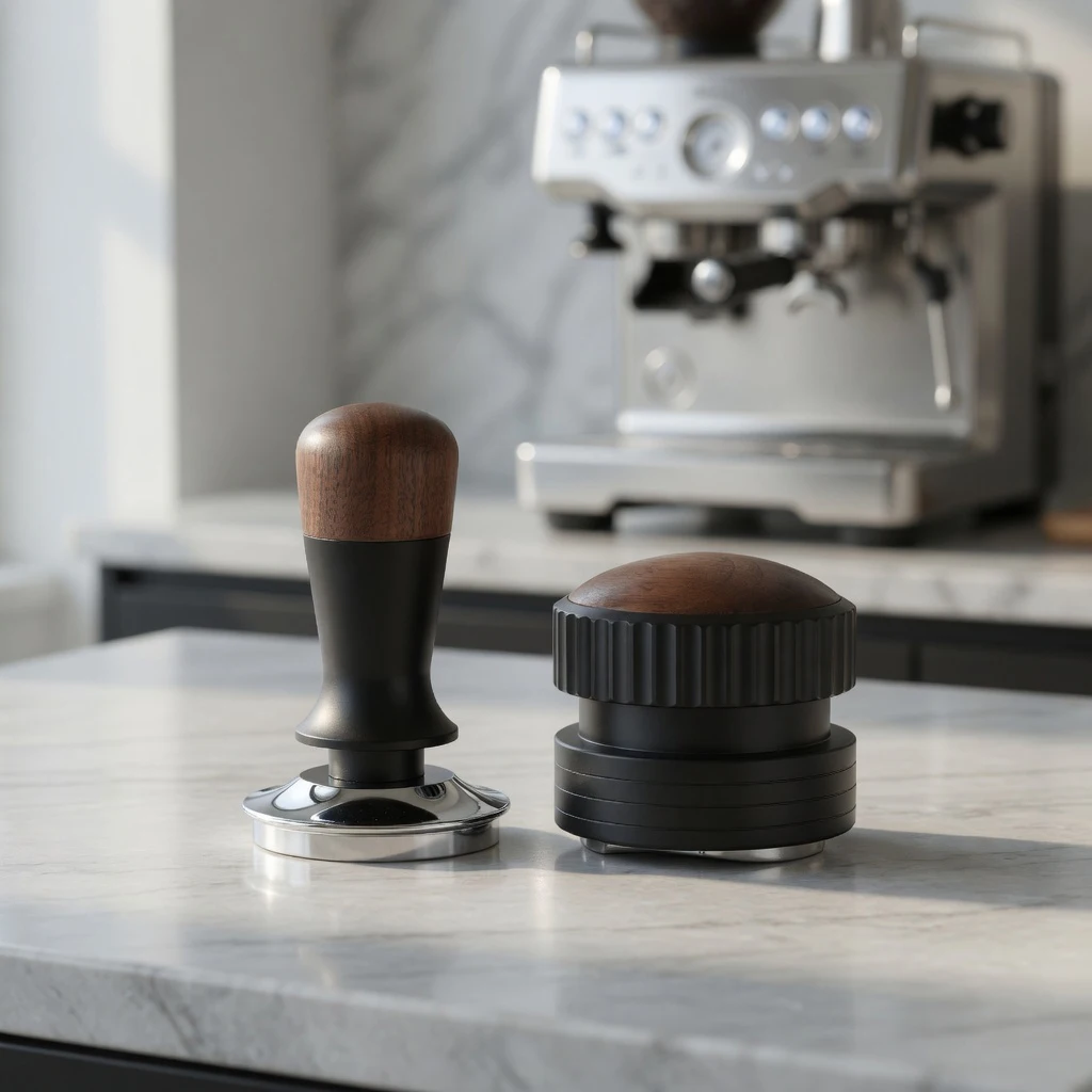 58mm Stainless Steel 3 Prong Espresso Distributor & Constant Pressure Coffee Tamper Set - Aluminum Coffee Leveler Barista Tool
58mm Stainless Steel 3 Prong Espresso Distributor & Constant Pressure Coffee Tamper Set - Aluminum Coffee Leveler Barista Tool