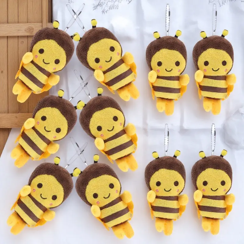 10pcs Adorable Bee Keychain Stuffed Honeybee Pendant Cute Cartoon Animal Charm for Kids Girls Bag Decor Soft Gift
10pcs Adorable Bee Keychain Stuffed Honeybee Pendant Cute Cartoon Animal Charm for Kids Girls Bag Decor Soft Gift