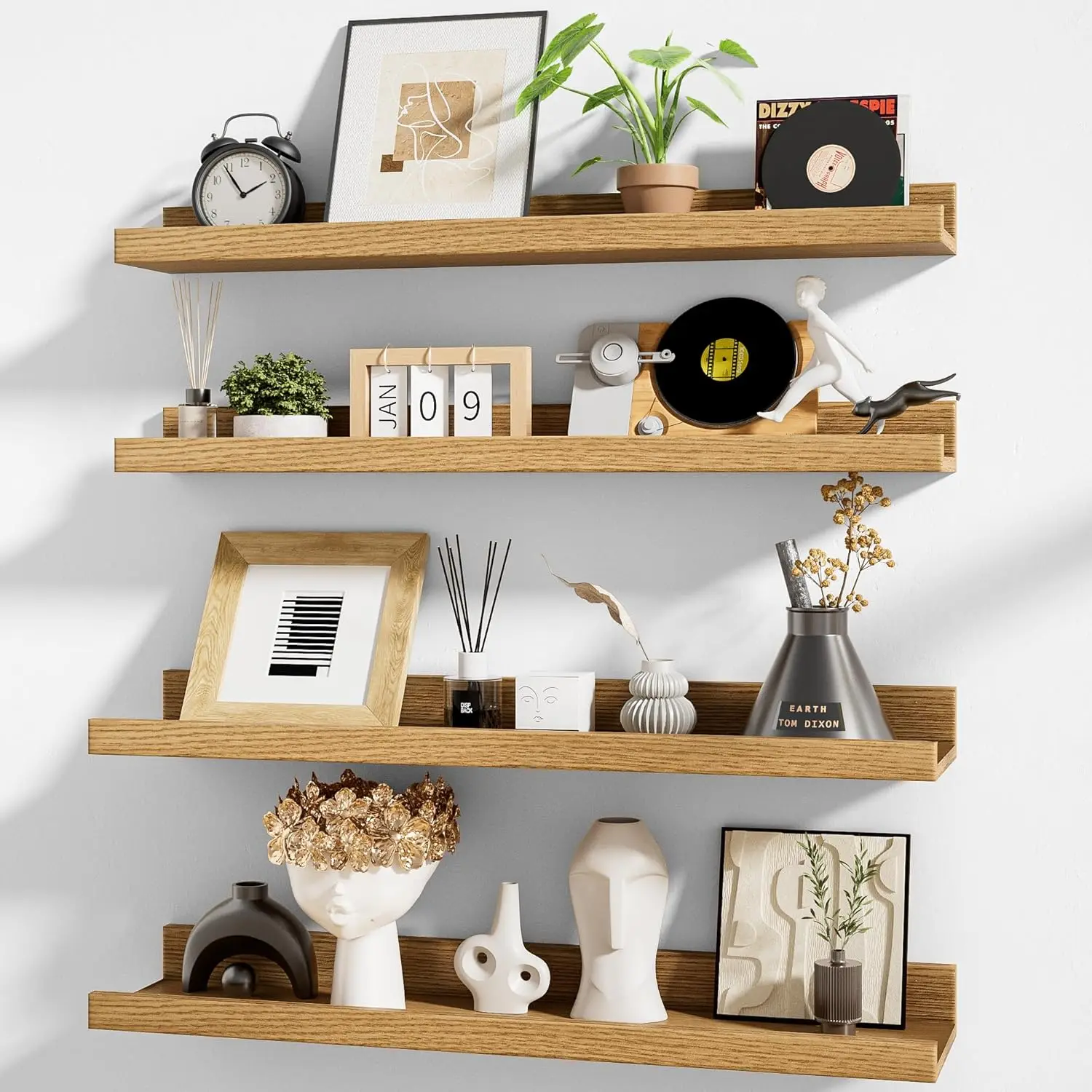 Picture Ledge Shelf,24 inch Long Floating Shelves for Wall Set of 4,Picture Shelf with Lip for Wall Decor,Living Room,B
Picture Ledge Shelf,24 inch Long Floating Shelves for Wall Set of 4,Picture Shelf with Lip for Wall Decor,Living Room,B
