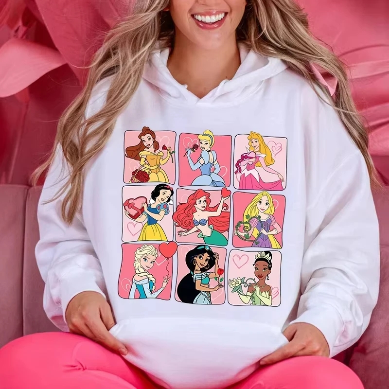 Толстовка принцессы Диснея для девочек и детей, семейный свитер с капюшоном для мамы и дочки, осень-зима, большой хлопковый женский топ с длинными рукавами
Толстовка принцессы Диснея для девочек и детей, семейный свитер с капюшоном для мамы и дочки, осень-зима, большой хлопковый женский топ с длинными рукавами