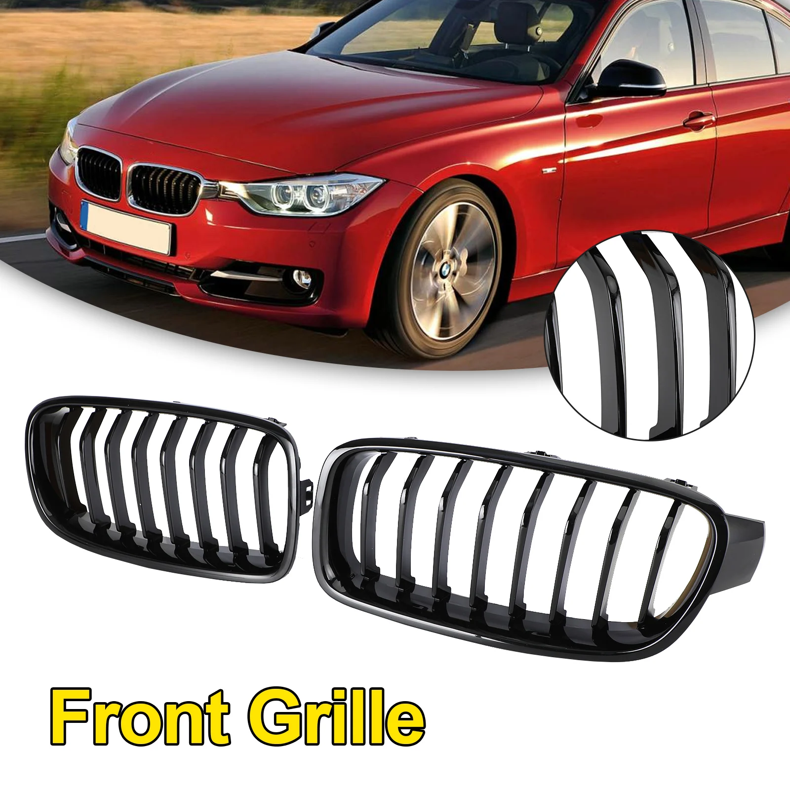 Artudatech Gloss Black Front Kidney Grill Grille Fit BMW 3 Series F30 F31 F35 2012-2019
Artudatech Gloss Black Front Kidney Grill Grille Fit BMW 3 Series F30 F31 F35 2012-2019