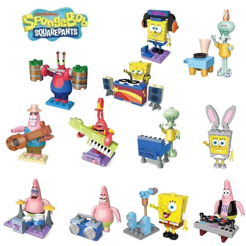6-1pcs SpongeBob SquarePants Assemble Blocks Mini Twisted Egg Burger Doll Pie Star Crab Boss Children's Toy Birthday Gift
6-1pcs SpongeBob SquarePants Assemble Blocks Mini Twisted Egg Burger Doll Pie Star Crab Boss Children's Toy Birthday Gift