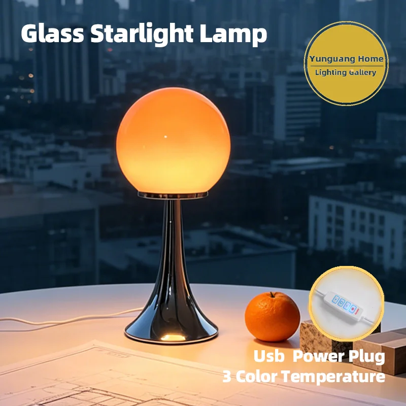 Murano Glass Table Lamp Retro Campus Style Starlight Globe Glass Bedside Lamp 3 Color Temperature Study Office Decor Table Lamp
Murano Glass Table Lamp Retro Campus Style Starlight Globe Glass Bedside Lamp 3 Color Temperature Study Office Decor Table Lamp