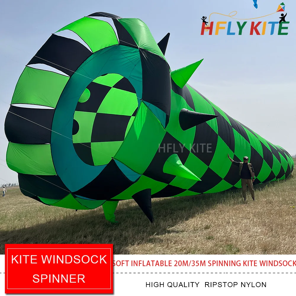 HFLY New Arrival Large 20/30M Spinning Kite Windsock for Adults High Quality Ripstop Nylon Show Kite Spinner
HFLY New Arrival Large 20/30M Spinning Kite Windsock for Adults High Quality Ripstop Nylon Show Kite Spinner