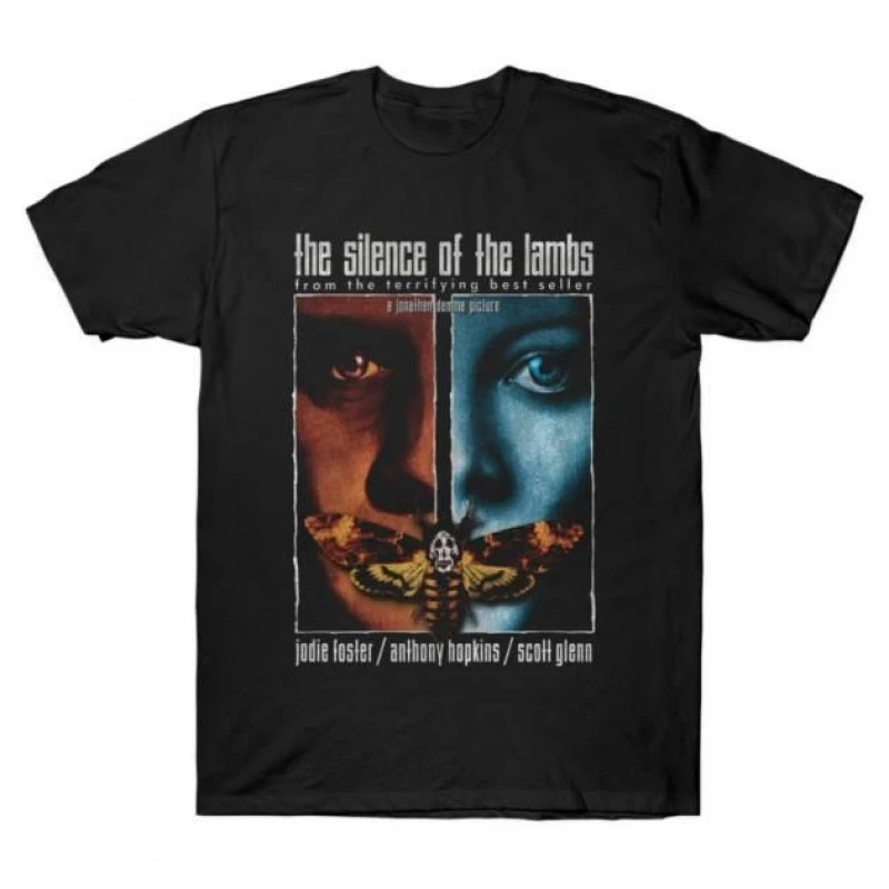 Hannibal Lecter Silence of the lambs Horror movie Gift t shirt 100% cotton Scary Cannibal Graphic Clothes All size Tee S-6XL
Hannibal Lecter Silence of the lambs Horror movie Gift t shirt 100% cotton Scary Cannibal Graphic Clothes All size Tee S-6XL